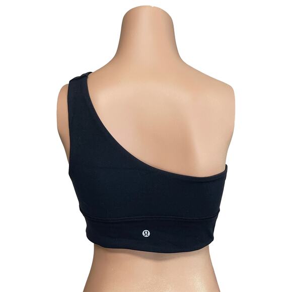 Lululemon Align Asymmetrical Bra Sz 8 S A/B New $58 Black Low Support Unpadded - Picture 3 of 14